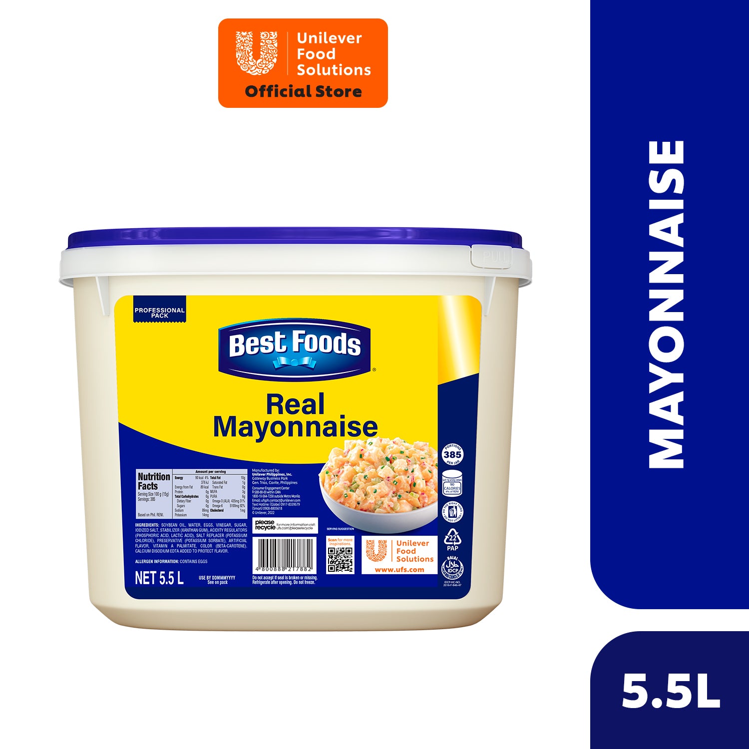 Best Foods Real Mayonnaise 5.5L